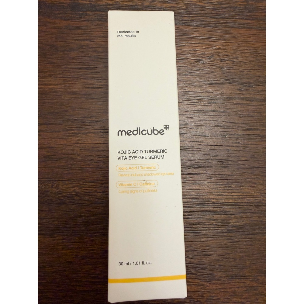 Medicube Kojic Acid Turmeric Vita Eye Gel Serum 30ml Dark Circles Puffiness NEW